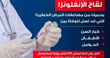 وزارة الصحة توجه رسالة مهمة للحماية من مضاعفات الإنفلونزا.. اعرفها
