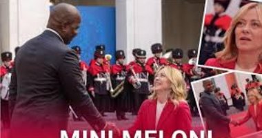 فرق الطول يسرق الأضواء.. ميلونى تصافح رئيس موزمبيق والفيديو يتحول تريند عالمى