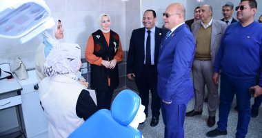 رئيس جامعة سوهاج يتفقد مستشفى طب وجراحة الفم والأسنان 