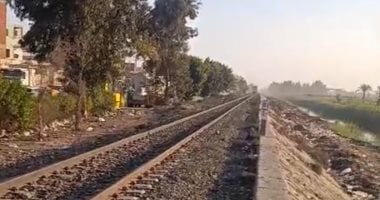 مصرع شاب صدمه قطار أمام قرية عرب البياضين بالشرقية