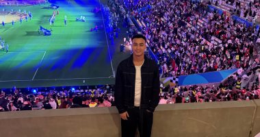 مصطفى حدوتة يحتفل بنجاح الأغنية الرسمية لبطولة كأس العرب مع محمد منير