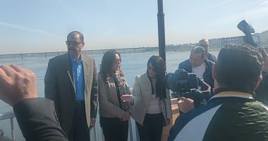 وزيرتا التخطيط والتنمية المحلية ومحافظ سوهاج يتفقدون أعمال تطوير وتوسعة الكورنيش الغربى