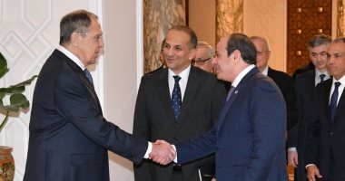 الرئيس السيسى يستقبل وزير خارجية روسيا الاتحادية