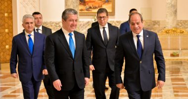 الرئيس السيسى يستقبل مسرور بارزانى رئيس حكومة كردستان - العراق