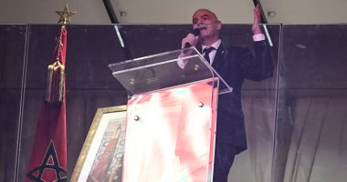 جياني إنفانتينو رئيس الفيفا فى حفل الافتتاح