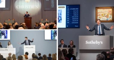 تقرير يكشف: انتعاش سوق المزادات فى عام 2025.. سوثبى تحقق 7 مليارات دولار وقفزة 17% بالمبيعات.. وكريستيز تختتم بـ 6.2 مليار دولار بزيادة7%.. وفيليبس حققت 927 مليونا.. وتراجع مبيعات الفن المعاصر وفن ما بعد الحرب