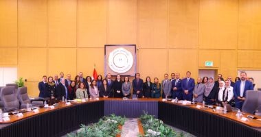 الدكتورة مايا مرسي خلال لقاءها بوفد المتابعة الدورية النصف السنوية لبعثة البنك الدولي