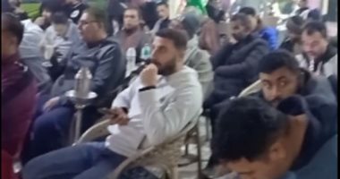 أجواء احتفالية بمقاهي كفر الشيخ اثناء متابعة مباريات المنتخب في بطولة كأس أفريقيا