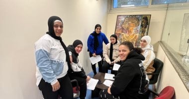 اللاعبين فى المركز الاولمبى