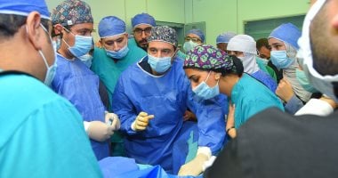 تنظيم برنامج جراحات المسالك البولية بمستشفى كفر الشيخ الجامعى وتبرع بالدم