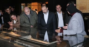 النائب العام الفلسطينى يزور مكتبة الإسكندرية ويشيد بدورها الثقافى الريادى