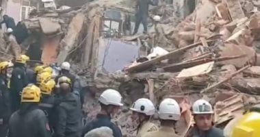 انتشال 9 متوفين من أسفل ركام عقار إمبابة المنهار