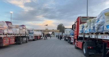 مد غزة بـ 5900 طن مساعدات إنسانية ضمن قافلة زاد العزة الـ 102