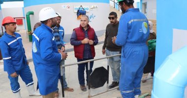 رئيس مياه الفيوم يتفقد محطة مياه الريان