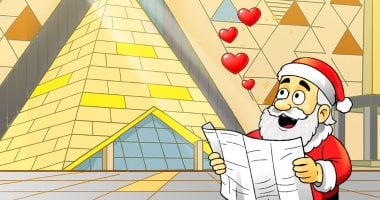 بابا نويل فى مصر بكاريكاتير اليوم السابع