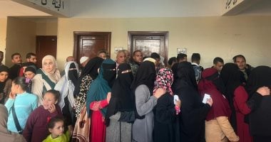 توافد عدد كبير من الناخبين على لجان التصويت فى الفترة المسائية بالفيوم