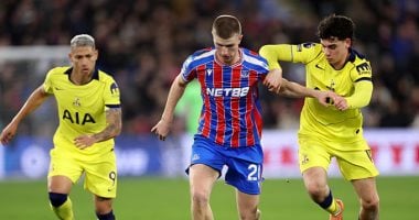 صراع على الكرة فى مباراة كريستال بالاس ضد توتنهام هوتسبير