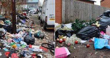 أكوام القمامة فى برمنجهام