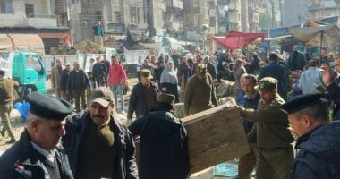 حى أول المحلة الكبرى يشن حملة مكبرة لإزالة الاشغالات بسوق أبو دراع