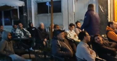 جماهير الاسكندرية تتابع مباراة منتخب مصر وانجولا