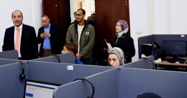 رئيس جامعة العريش يتفقد مركز الاختبارات الإلكترونية وانتظام امتحانات الترم الأول