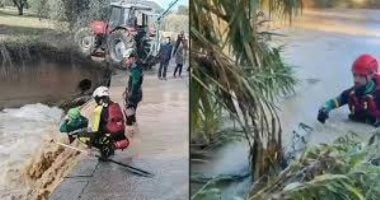 امطار وسيول جارفة فى اسبانيا