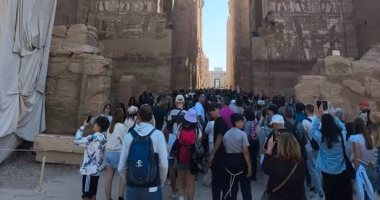 زيارات سياحية كبيرة فى قلب المعابد بالأقصر