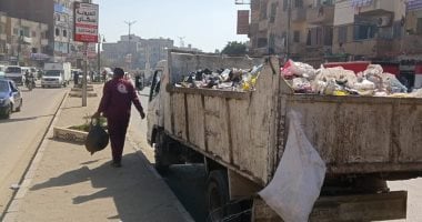 رفع 20 طن من القمامة والمخلفات الصلبة والأتربة بمنطقة حى غرب سوهاج