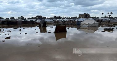 فيضانات وأمطار غزيرة تزيد معاناة النازحين في قطاع غزة