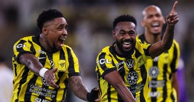 احتفال فريق الاتحاد السعودي