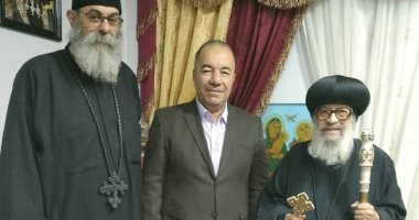 الأنبا قزمان يستقبل وفدا من القيادات الأمنية بشمال سيناء لتفقد تأمين الكنائس