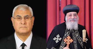 المستشار عدلي منصور يهنئ البابا تواضروس الثاني بعيد الميلاد في اتصال هاتفى