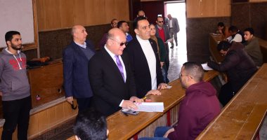 1702 طالب وطالبة يؤدون امتحانات الفصل الدراسي الأول بكلية الهندسة جامعة سوهاج