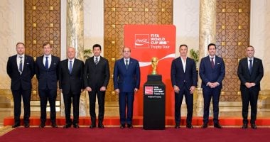الرئيس السيسى: اختيار مصر كمحطة ثانية لجولة كأس العالم يعكس مكانتها على خريطة الرياضة العالمية.. صور 