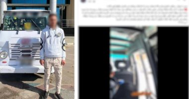 ضبط قائد ميكروباص دون رخصة قيادة بعد تداول فيديو حادث بالجيزة