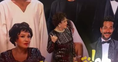 صناع فيلم جوازة ولا جنازة فى العرض الخاص ولبلبة تتألق بفستان سواريه
