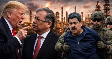 العالم هذا الصباح.. ترامب يهدد رئيس كولومبيا: يديرها رجل مريض ولن يستمر فى ذلك لفترة طويلة.. قصف مدفعى إسرائيلى يستهدف شرقى مخيم جباليا شمالى قطاع غزة.. فنزويلا تُخفض إنتاج النفط وسط حصار أمريكى وشلل فى التصدير