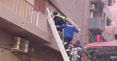 فرق الإسعاف والحماية بموقع الحريق