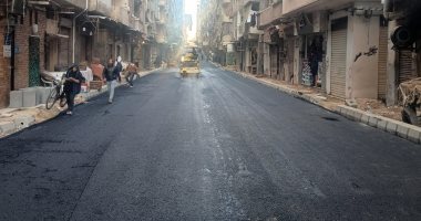 مديرية الطرق بالإسكندرية تنهى رصف وترميم الأجزاء المتهالكة بشارع أحمد سعود