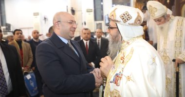 محافظ بني سويف يشهد قداس عيد الميلاد المجيد بمطرانية ببا