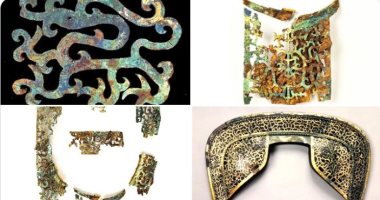 مقابر كوفون اليابانية تكشف عن دروع برونزية مذهبة من القرن الخامس