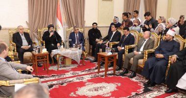 محافظ الدقهلية ومدير الأمن يقدمان التهنئة بعيد الميلاد بكنيسة السيدة العذراء