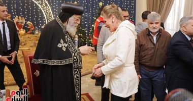 البابا تواضروس يستقبل المهنئين بعيد الميلاد المجيد فى الكاتدرائية المرقسية بالعباسية
