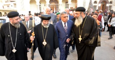 محافظ الدقهلية يقدم التهنئة بعيد الميلاد المجيد بمطرانية ميت غمر ودقادوس
