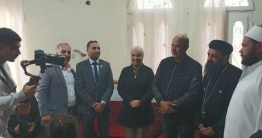 وفد من الجبهة الوطنية يزور كنيسة العذراء بالمنوفية لتقديم التهنئة بعيد الميلاد.. فيديو