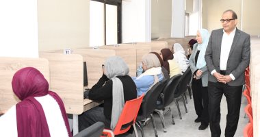 بدء الاختبارات الإلكترونية بكلية تكنولوجيا المختبرات الطبية بجامعة الإسماعيلية