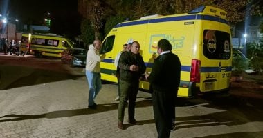 نائب محافظ المنيا ينتقل إلى موقع حادث تصادم بالطريق الصحراوي الشرقي القديم