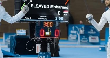 تأهل يوسف شامل ومحمد السيد إلى دور الـ16 بكأس العالم للمبارزة بالفجيرة