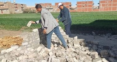 إزالة 7 حالات تعدٍ على الأراضى الزراعية بمركزى ساقلته والبلينا فى سوهاج