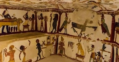 رسوم مقابر المزوقة بالداخلة